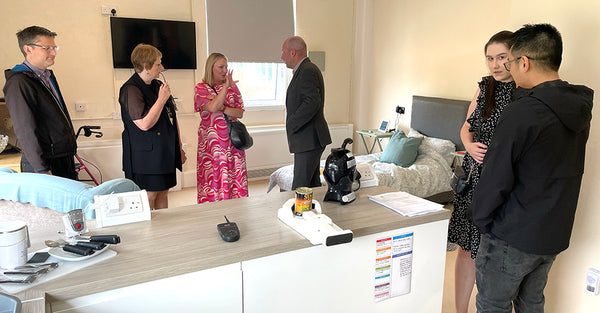 Visitors to the new smart house in Alkrington