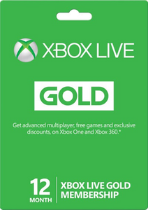 xbox one live gold 12 month uk