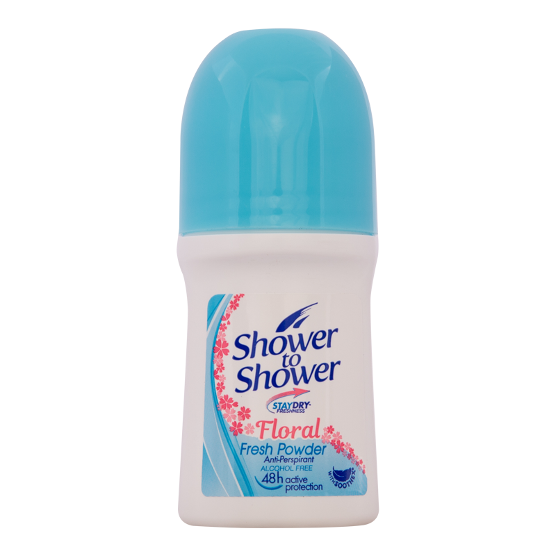 Shower To Shower Ladies Roll-On 50ml Fresh Powder - Clicks