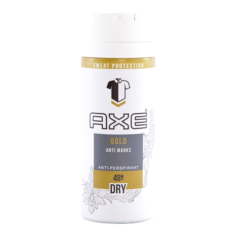 Axe Gold Anti Marks Anti-Perspirant Body Spray 150ml | Spargs