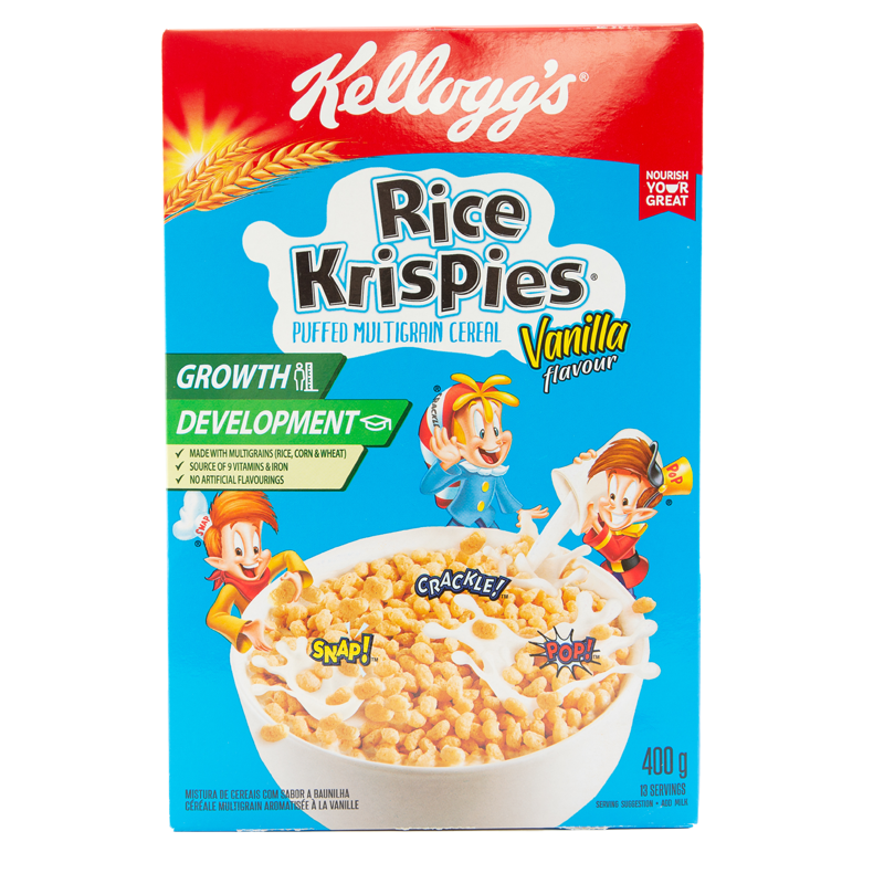 Kellogg’s Rice Krispies Vanilla Flavour – Spargs Online