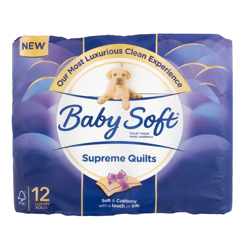 Baby Soft Toilet Paper Supreme Quilts 12 Pack – Spargs Online