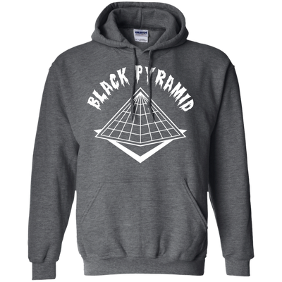 white black pyramid hoodie