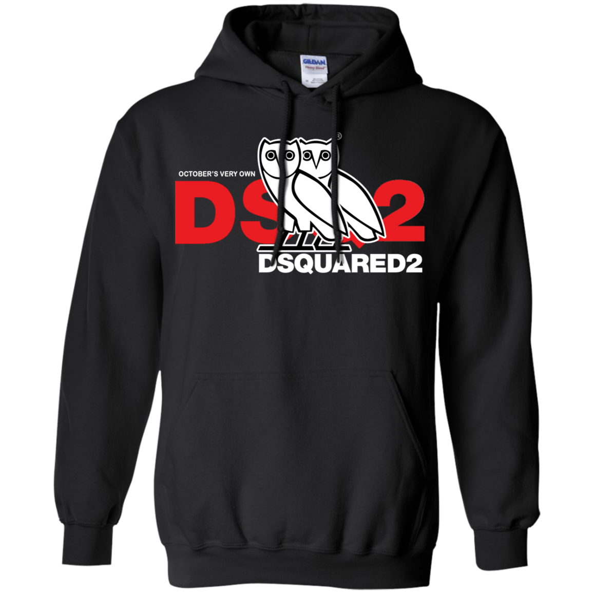 dsquared2 hoodie black