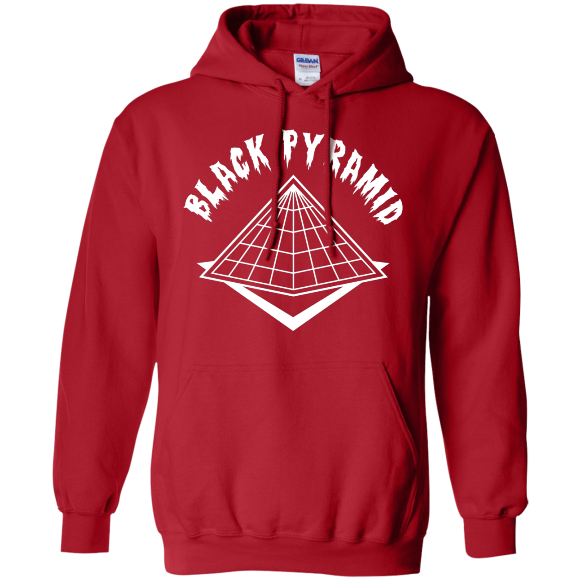 black pyramid red hoodie