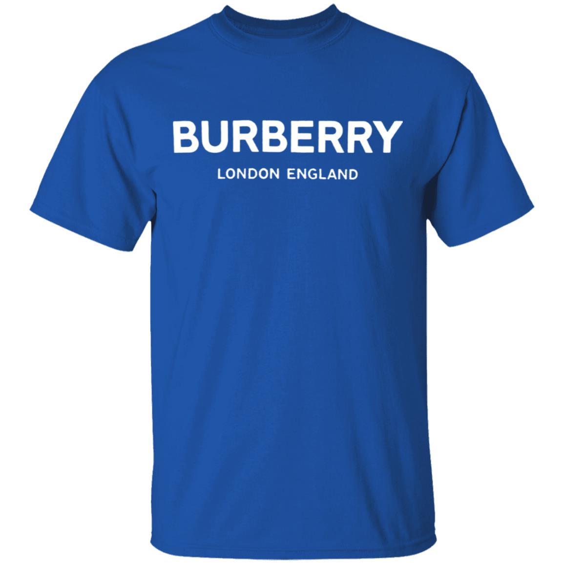 royal blue burberry shirt