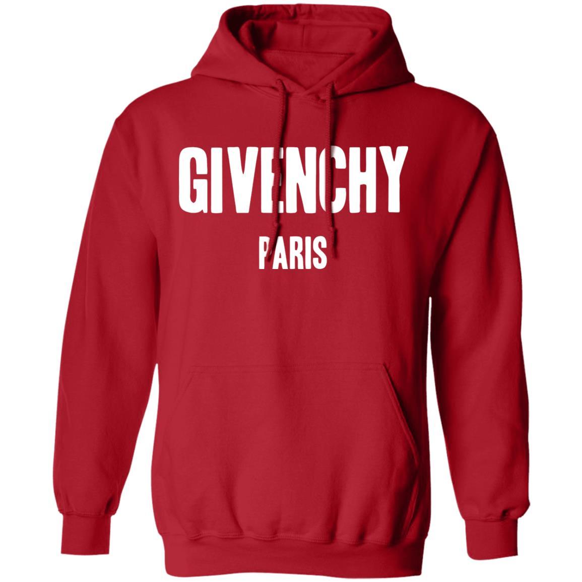 givenchy paris hoodie red