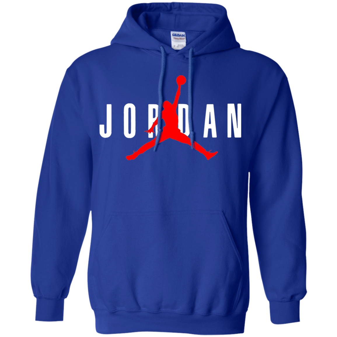 blue and red jordan hoodie