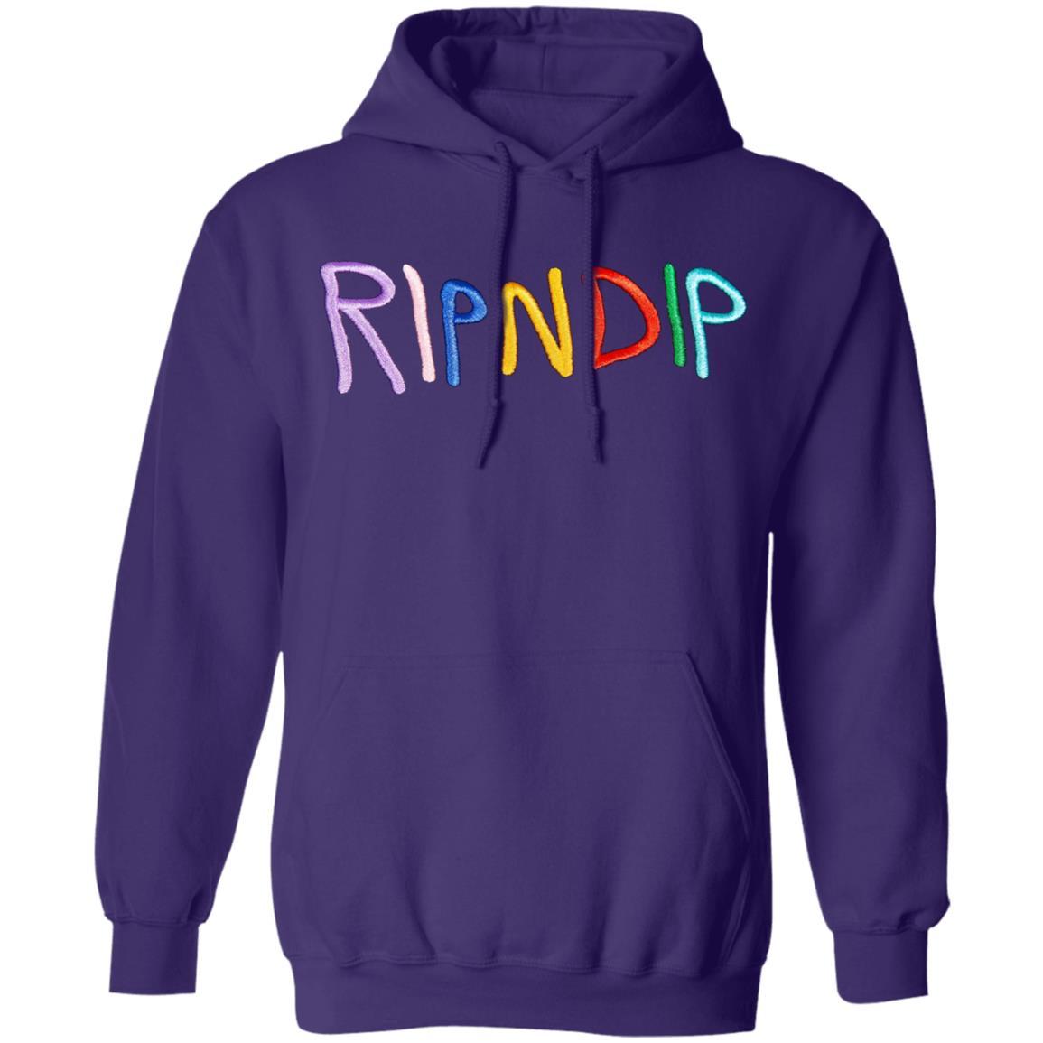 purple ripndip hoodie