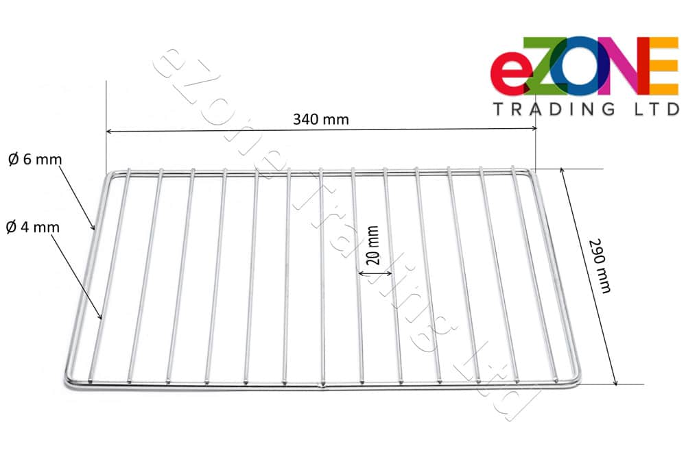 Basket Tank Support Rack for FRYMASTER Fryer 340X 290 mm Stainless Steel Details