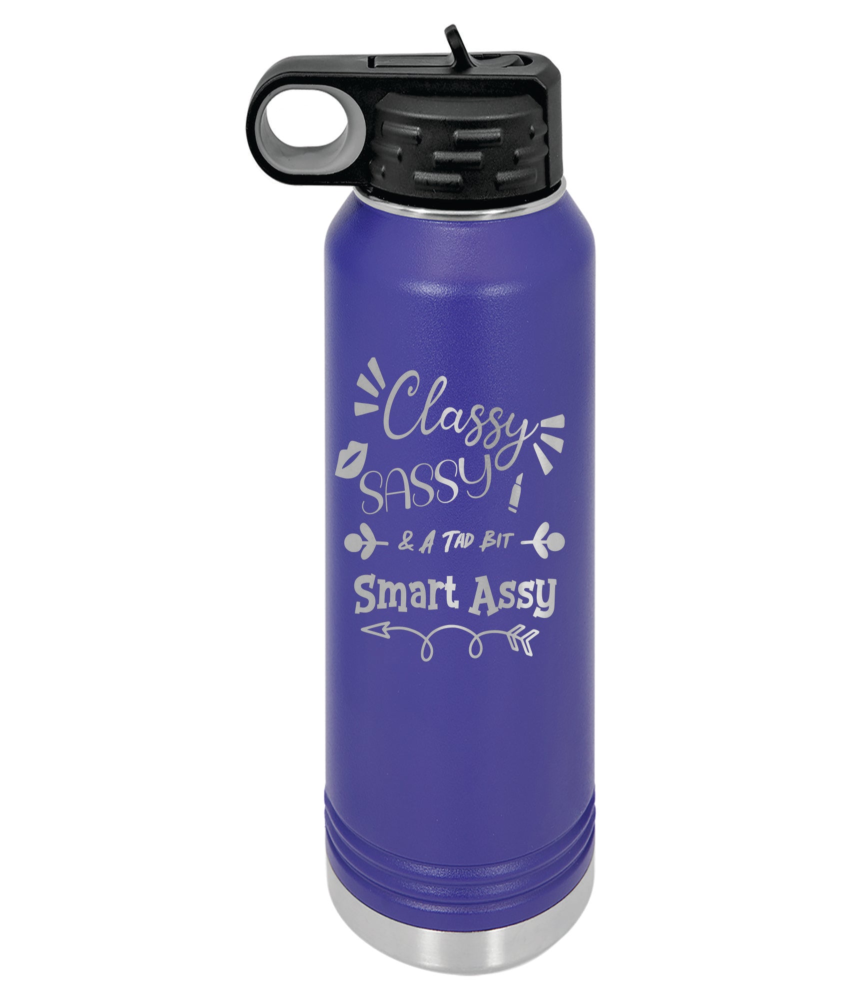 Today's Good Mood Funny Quote Water Bottle by EnvyArt
