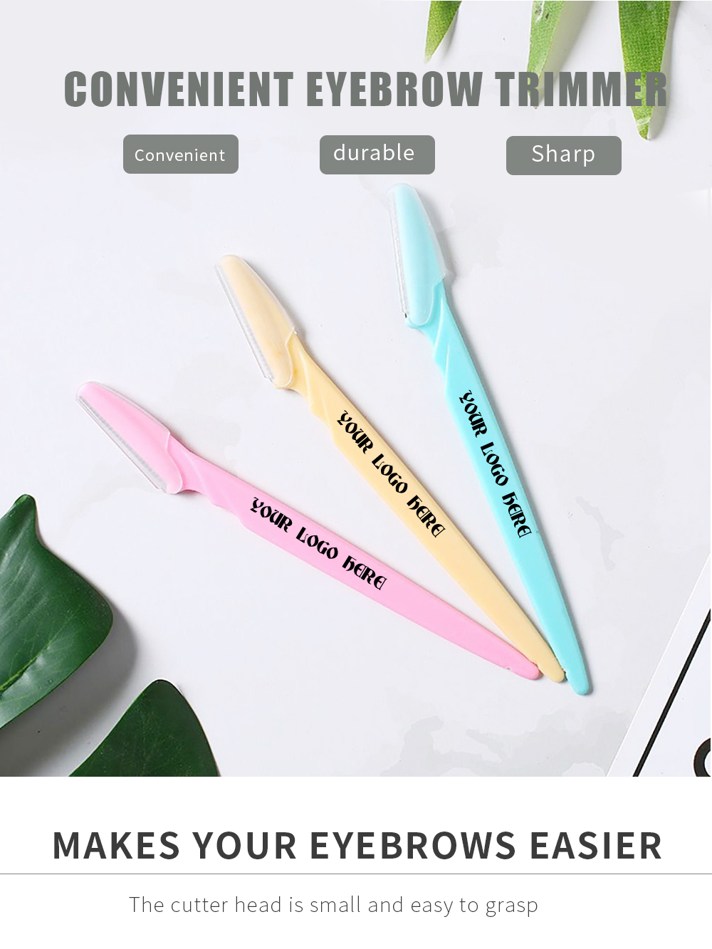 Custom Logo Eyebrow Razor