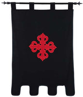 Templar Knight Order of Calatrava Banner by Marto of Toledo Spain (Double faced) 1528