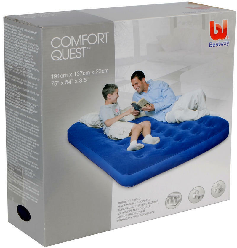 Premisse Vergissing Goedkeuring Bestway Comfort Quest Flocked Airbed | eBay