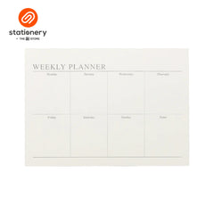 Weekly Desk Planner A4