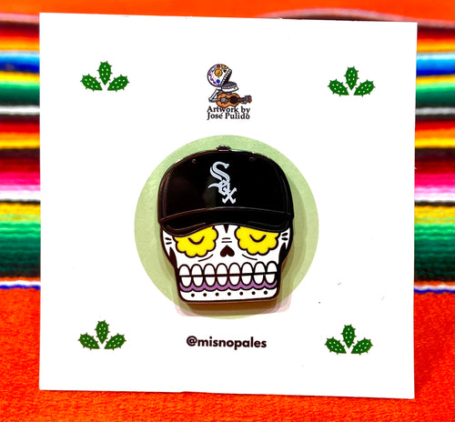 Cubs Calavera Pin — José Pulido – Colores Mexicanos: Chicago's