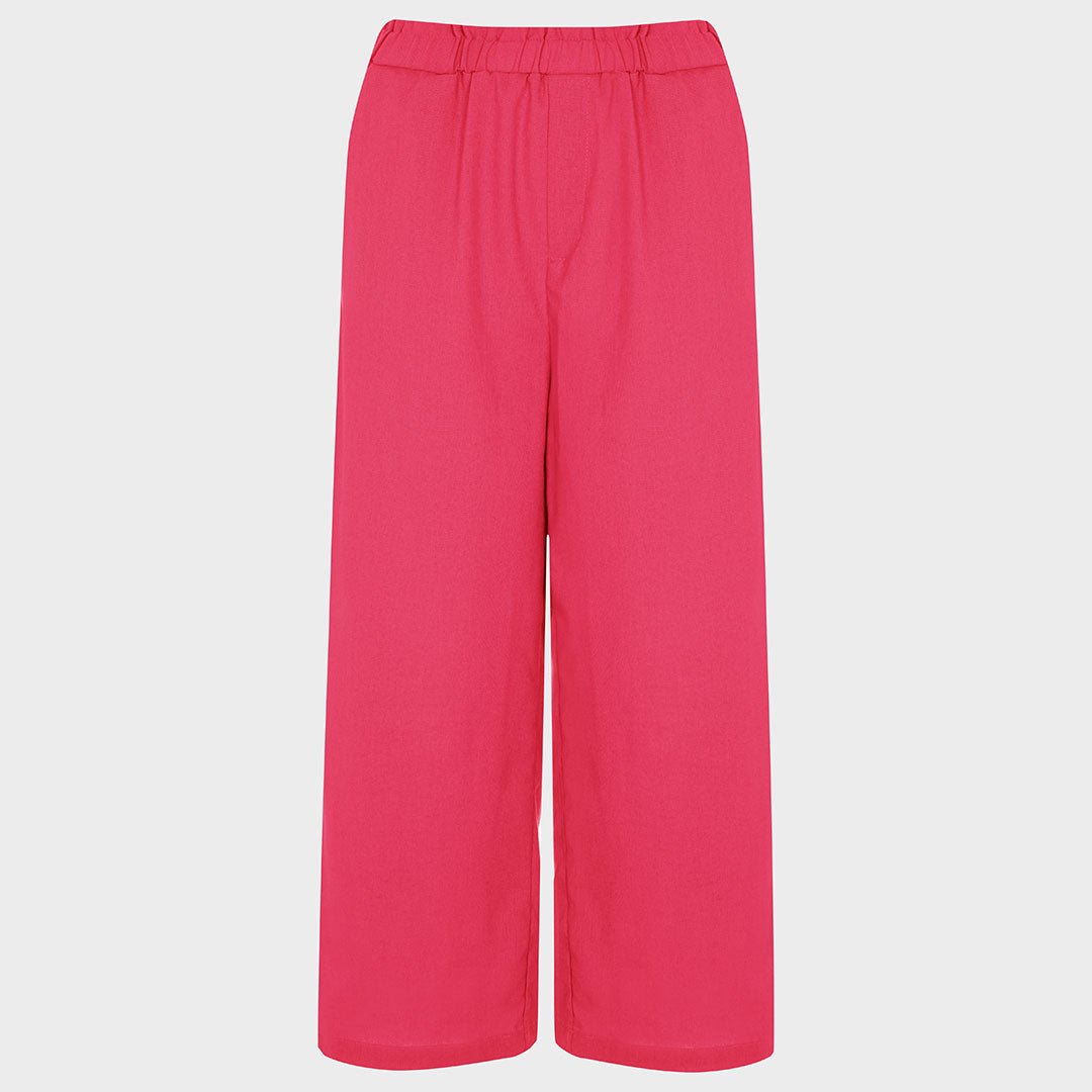 Serena Bute London The Serena Wide Leg Trouser  Classic Pink  Navy Blue  Silk for Women Ladies  SERENA BUTE