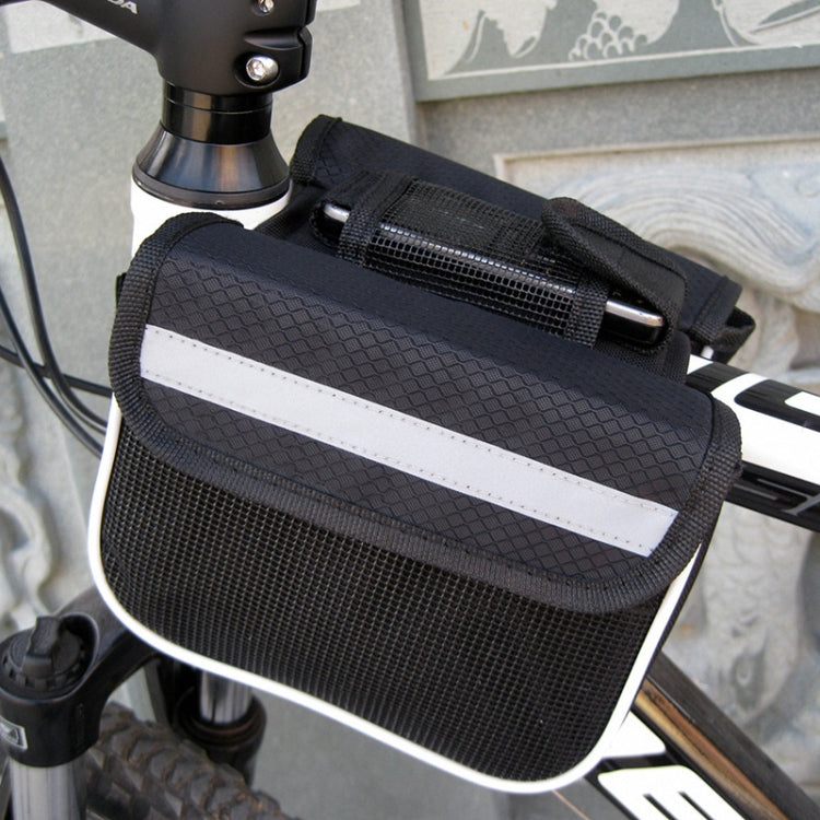 Afbeelding van Bicycle Phone Bags Mountain Road Bike Front Head Bag Saddle Bag (Black)