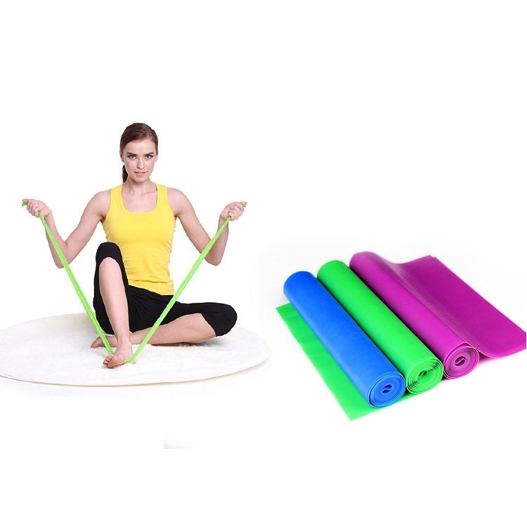 Afbeelding van Fitnessapparatuur Elastische Oefening Weerstandsbanden Workout Trek Rekband Sport Gym Yoga Gereedschap, Grootte: 1,5 m * 15 cm * 0,35 mm, Levering in willekeurige kleuren