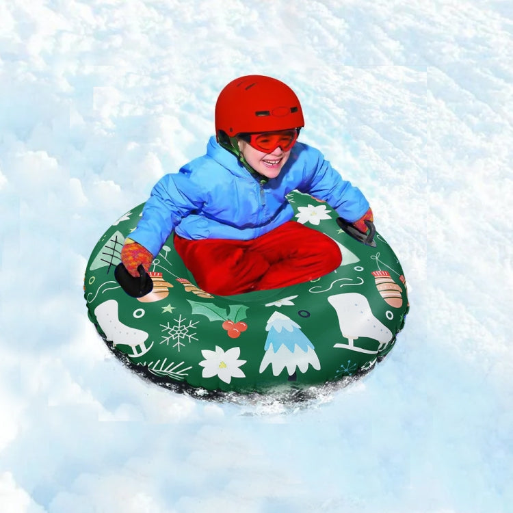Afbeelding van Kerstpatroon Opblaasbare Ski Ring Winter Speelgoed Verdikte Milieubescherming Koude Bestendige PVC Ski Ring