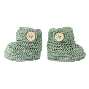 Sage | Crochet Bonnet & Bootie Set | Handmade