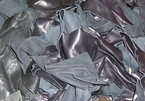  2-Lb Assorted Leather Scraps. Great for Crafts