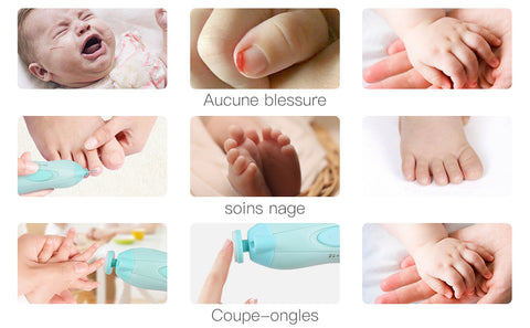 Coupe-ongles électrique pour bébés et enfants à faible bruit, 6