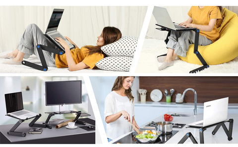 Lapdesks Support Pliable pour Ordinateur Portable Noir - LHMIZA : Boutique  d'achat produits beauté au Maroc - LHMIZA Shop