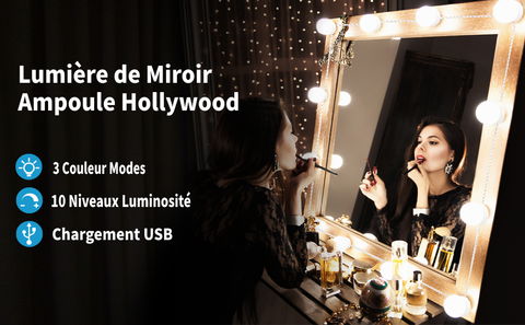 Miroir Maquillage Hollywood – Miso Maroc