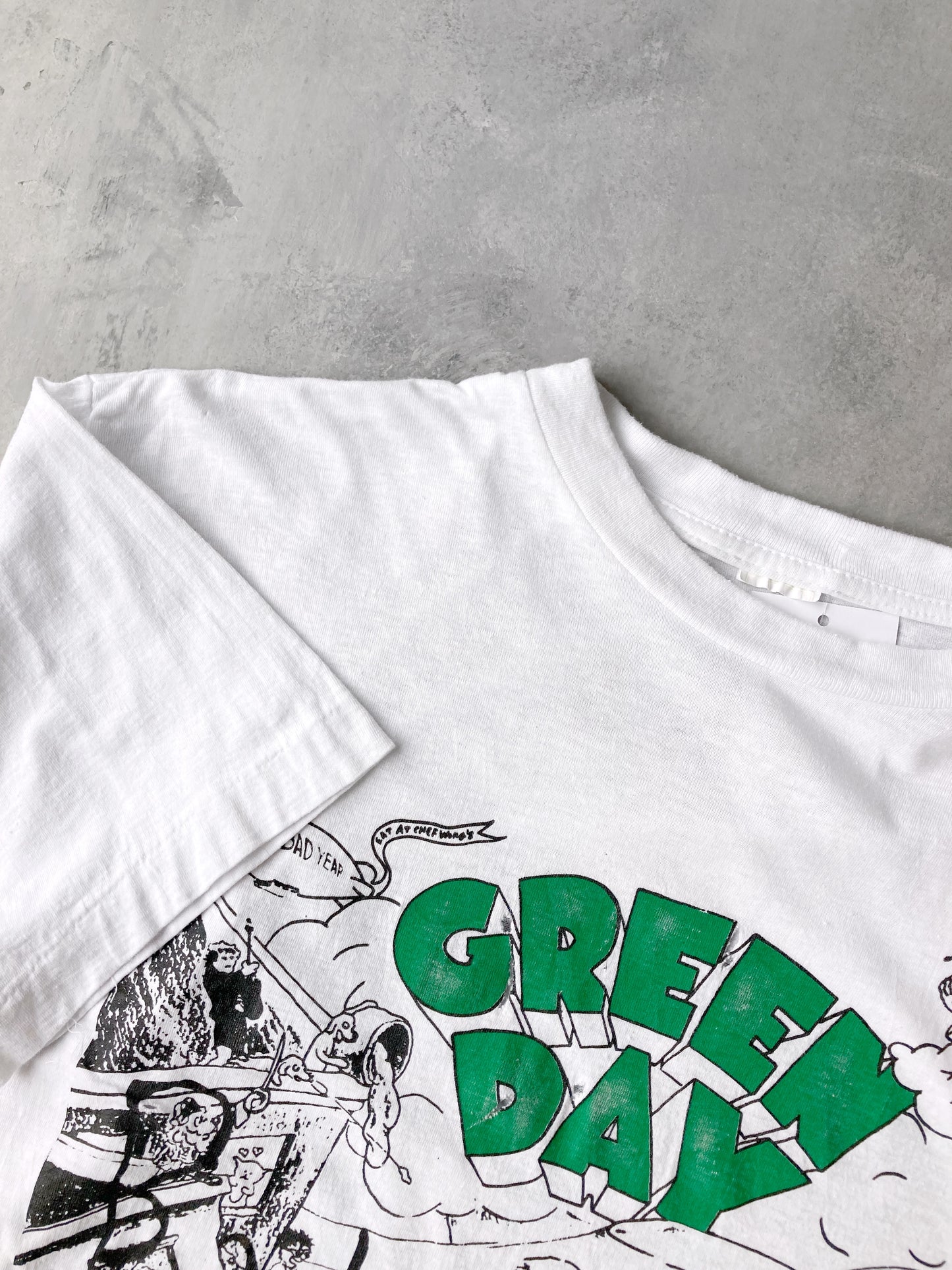 スーパーレア VTG XL 90's GREEN DAY Basket Tee Tシャツ カットソー