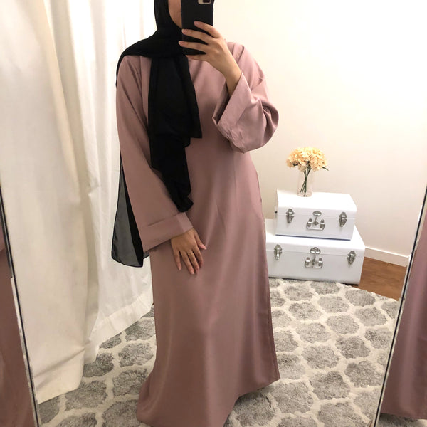  Abaya  Basic Rose  Poudr  nouraparis