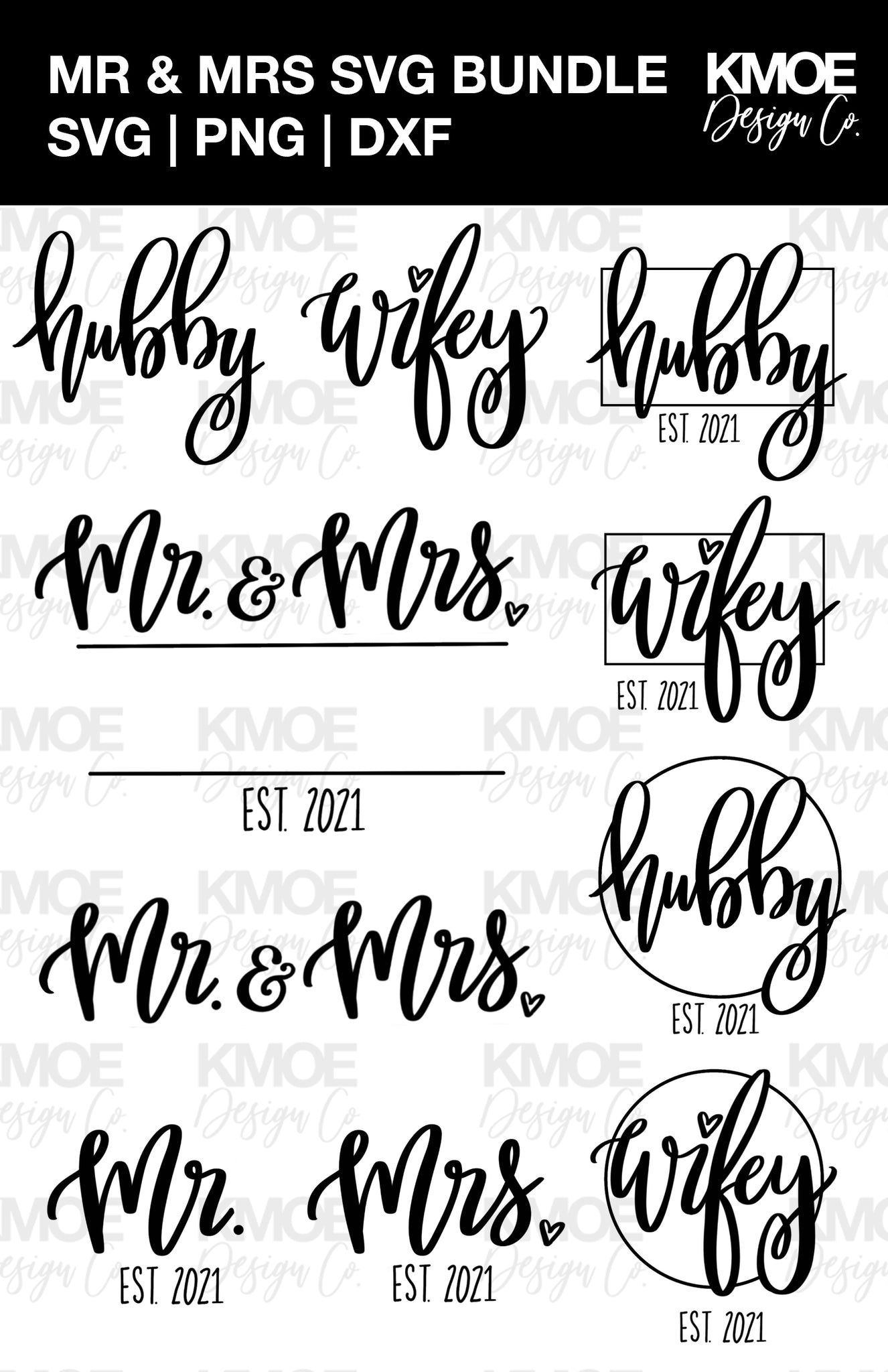 Download Mr Mrs Svg Bundle Hubby Wifey Svg Monogram Svg Cricut Cut Kmoe Design Co