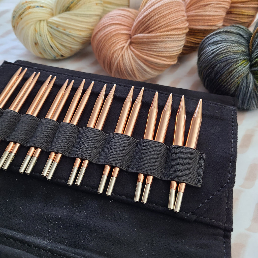 Black LYKKE Cypra Copper Interchangeable Knitting Set - 5 — Beesybee Fibers