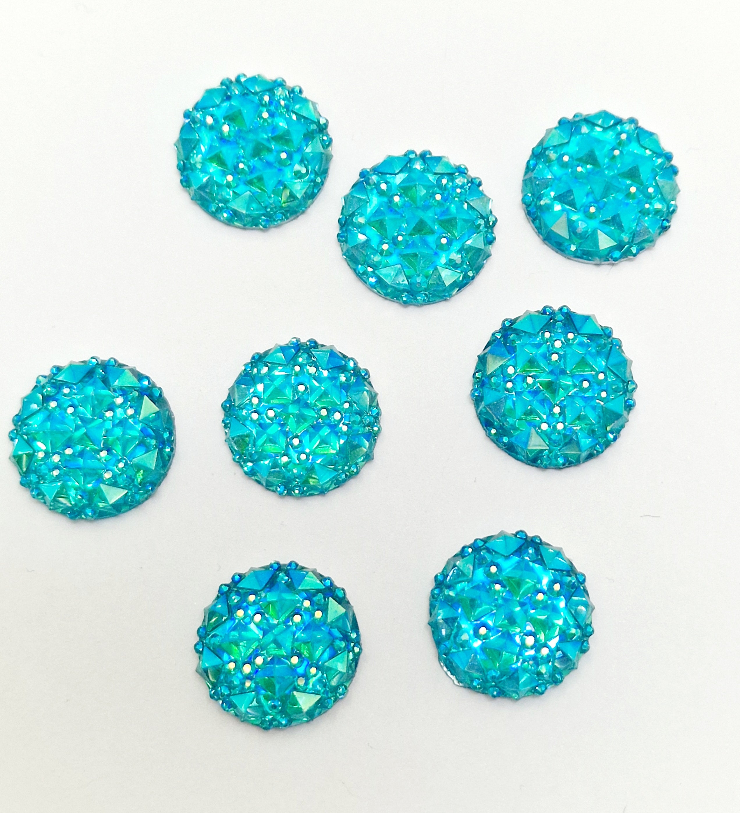 John Bead 16mm AB Acrylic Round Flat Back Rhinestones, 200ct. in Crystal AB | Michaels