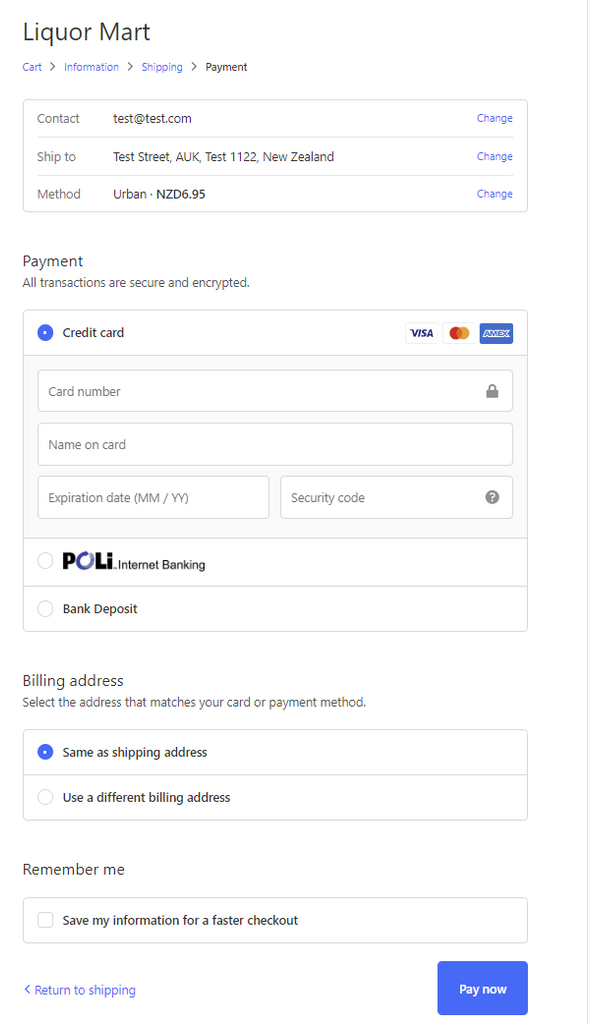 Liquor purchase online 
