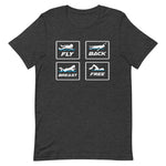 LFD Kurzarm Unisex T-Shirt | Medley (Lagen) I weiß