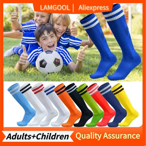 Football Sports Socks Long Knee Cotton Spandex Kids Legging
