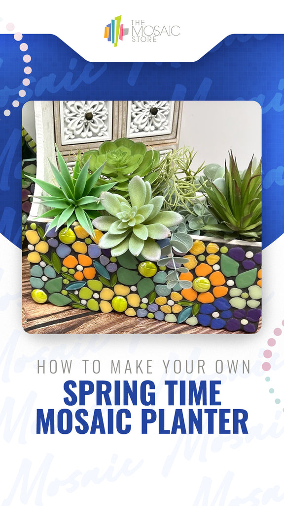 How to make a mosaic planter