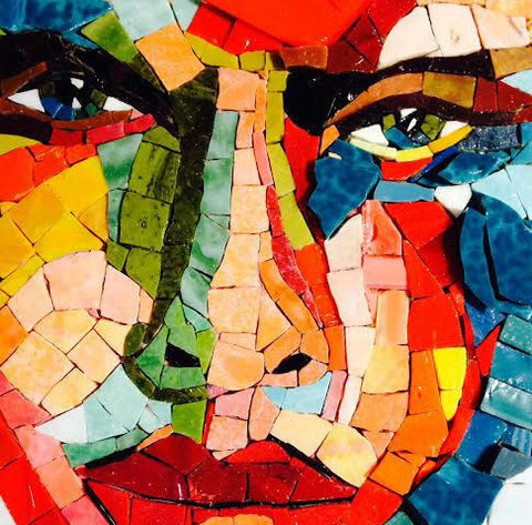 Beginner Mosaic Art KIT: Contemporary Glass Mosaic Project 