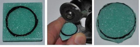 Learn how to cut a circle in a glass mosaic tile