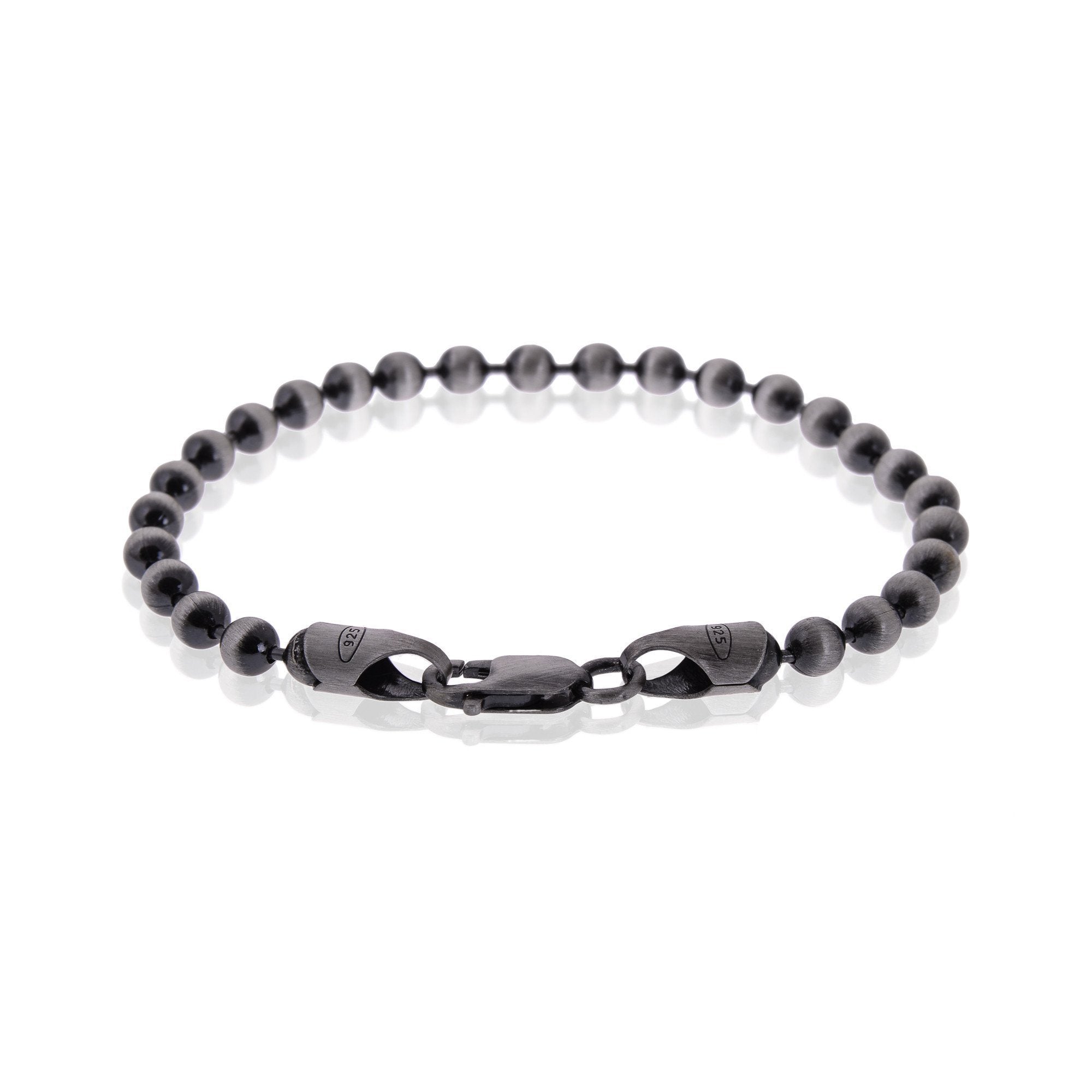 Men’s Sterling Silver Ball Chain Bracelet - Think-Positive