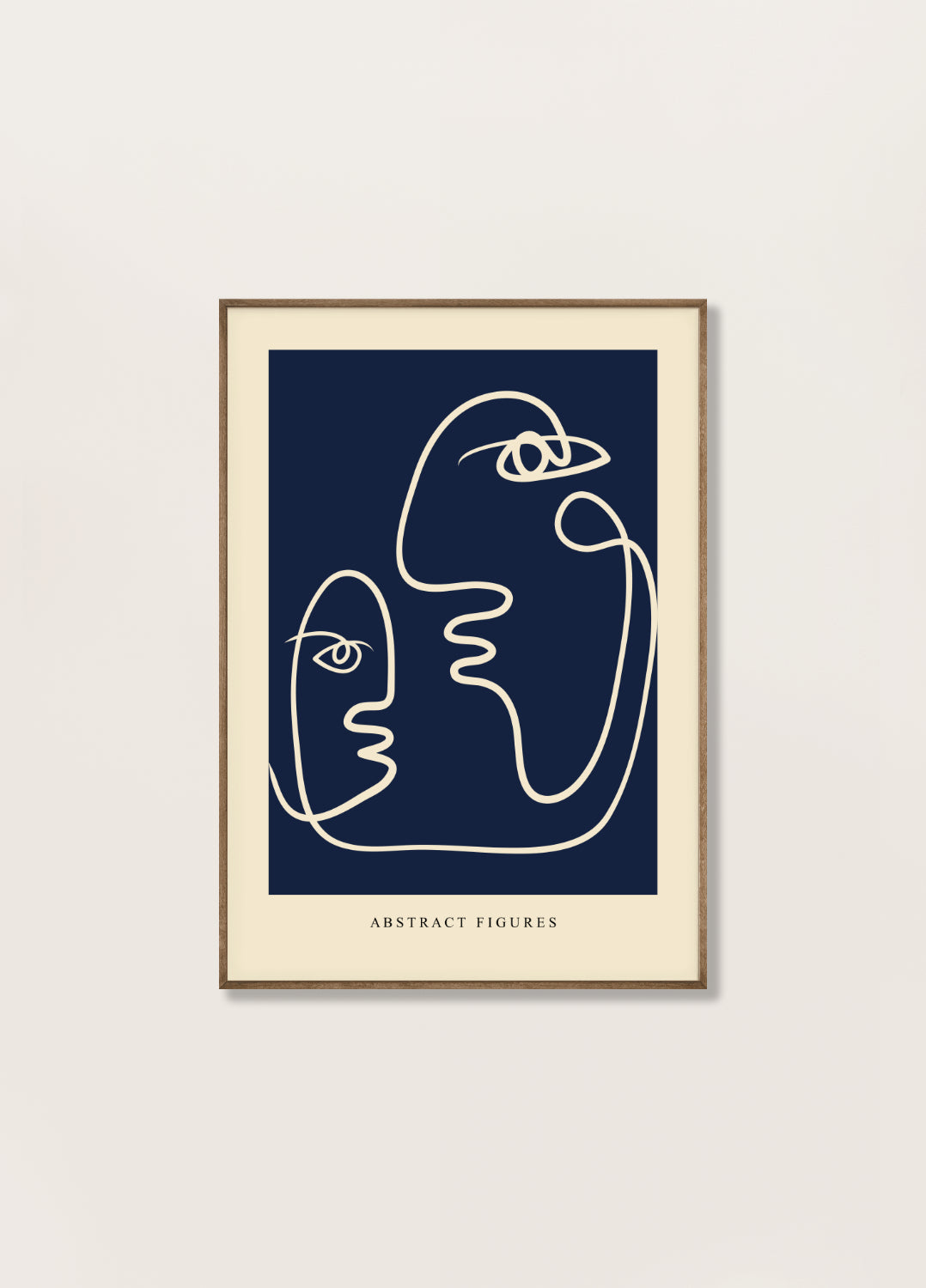 The Abstract Figures No4 Poster line art