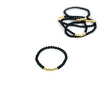 Black & Gold Bead Bracelet