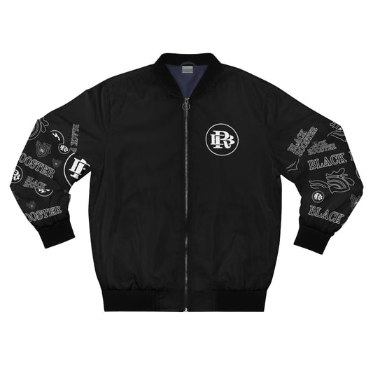 Printify Red BR Monogram Bomber Jacket S