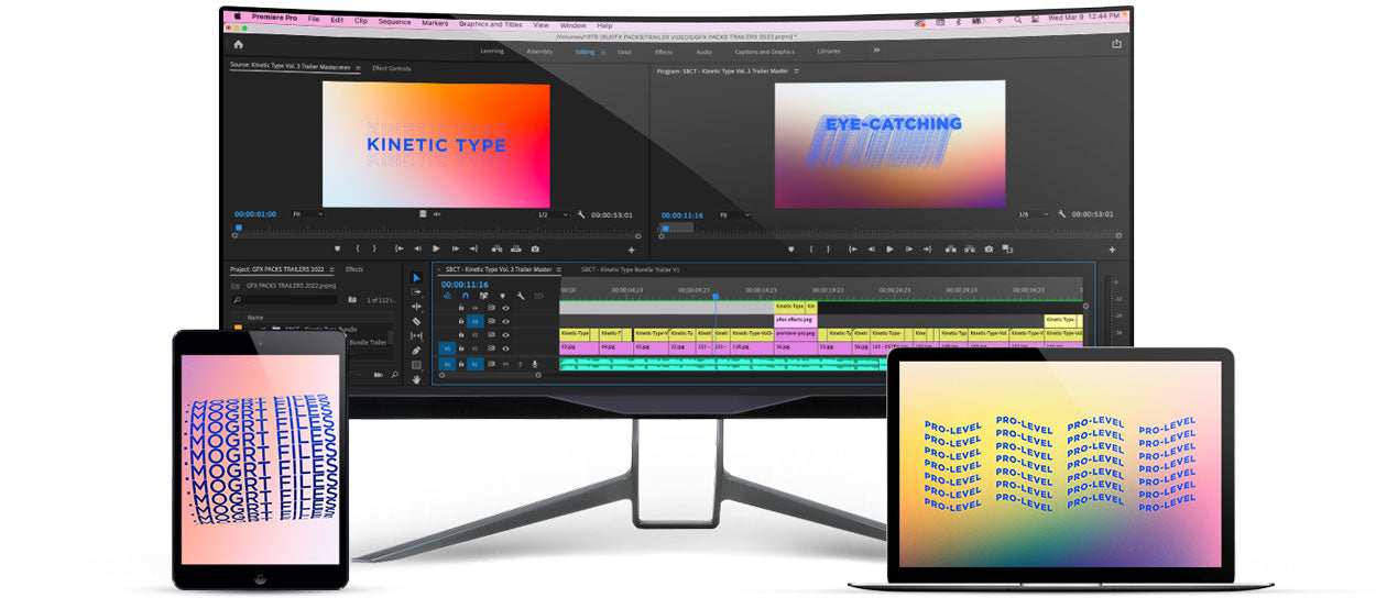 kinetic type pack premiere pro