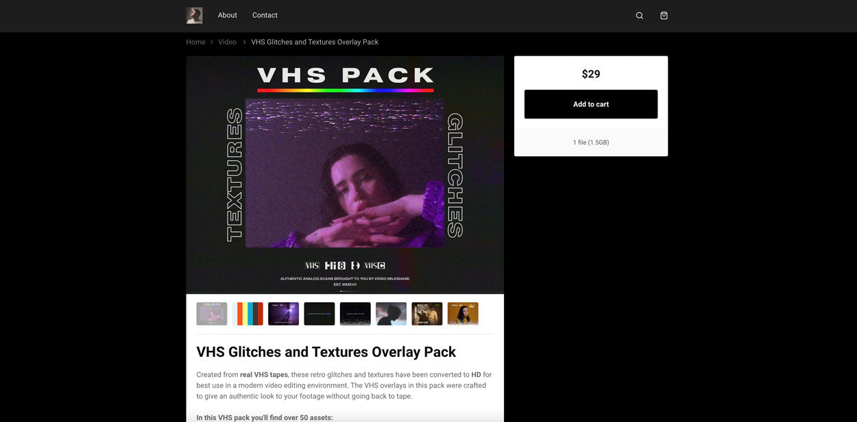 VHS 紋理包