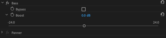 bass audio effect premiere pro
