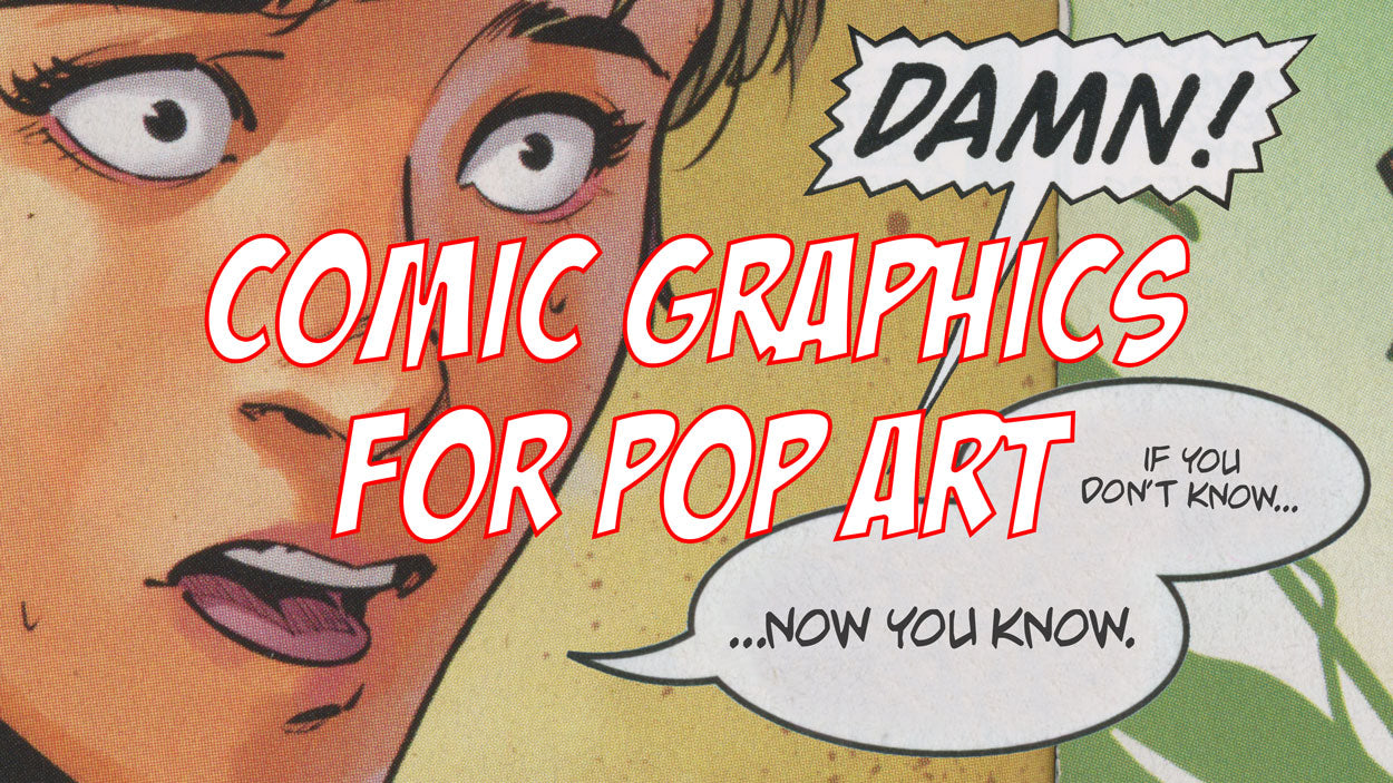 Comic-Grafiken für Pop-Art