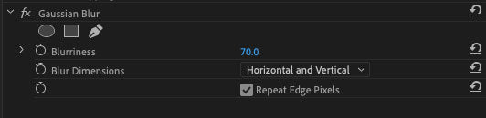 gaussian blur effect premiere pro