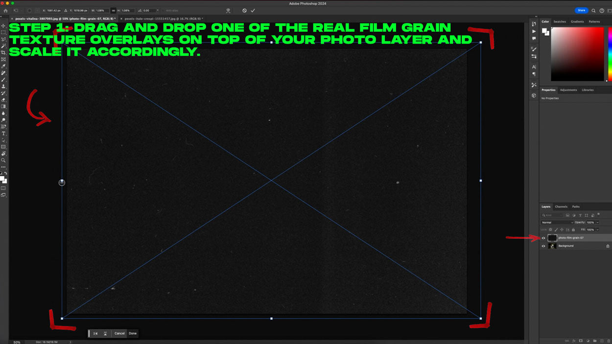 how to add real grain to photos